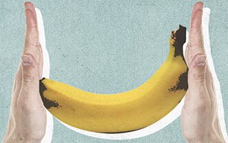 O tamanho do pênis pelo exemplo de uma banana